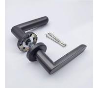 Forgeworks Nala - Stainless Steel Gunmetal Finish - Internal Door Handle & Fixings - 10 Year Guarantee