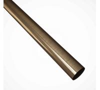 Forgeworks Premium Antique Brass 1.2M Indoor Stair Handrail Tube Only (40mm Diameter) - 5 Year Guarantee