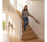 Forgeworks Premium Antique Copper 3.6M Indoor Stair Handrail Kit. Easy Install All In One Box With Brackets/endcaps. 5Yr Guarantee
