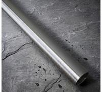 Forgeworks Premium Brushed Steel 1.2M Indoor Stair Handrail Tube Only (40mm Diameter) - 5 Year Guarantee