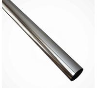 Forgeworks Premium Polished Steel 1.2M Indoor Stair Handrail Tube Only (40mm Diameter) - 5 Year Guarantee