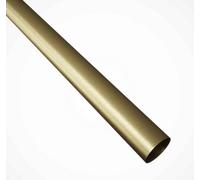 Forgeworks Premium Satin Brass 1.2M Indoor Stair Handrail Tube Only (40mm Diameter) - 5 Year Guarantee