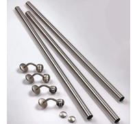 Forgeworks Stainless Steel Indoor Stair Handrail Kit, Silver, 3.6m