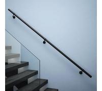 Forgeworks Stainless Steel Stair Handrail Kit 2.4m, Matt Black