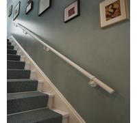 Forgeworks Stainless Steel Stair Handrail Kit 3.6m, Matt White