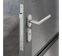 Forgeworks Stainless Steel Thin Frame Door Sashlock, 35mm, Satin Stainless Steel