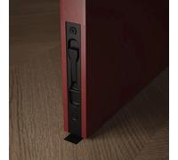 Forgeworks Thin Frame 6" Flush Door Bolt - Matt Black Finish With Matching Fixings Included