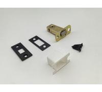 Forgeworks Thin Frame Bathroom Bolt Matt Black Extra Short 40mm With Fixings - 10 Year Guarantee