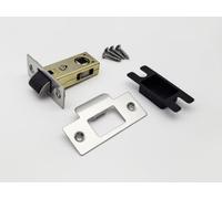 Forgeworks Thin Frame Quiet Short Internal Door Latch 40mm, Satin Stainless Steel
