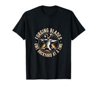 Forging Blades One Backyard at A Time Blacksmith Anvil T-Shirt