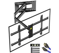 FORGING MOUNT 109cm Extra Long Reach TV Wall Bracket for 37-80 Inch Flat/Curve TVs, Long Reach Corner TV Bracket,Full Motion TV Wall Bracket with Swivel&Tilt, Holds up to 50kg, Max VESA 600x400mm