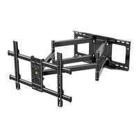 FORGING MOUNT Heavy Duty TV Wall Bracket for 50-95 Inch Flat/Curved TVs,765mm Long Reach TV Wall Bracket, Double Arm Wall Bracket Tilts Swivels & Extends TV Mount, Max load 75kg, VESA 800x400mm