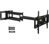 FORGING MOUNT Long Reach 1090mm TV Wall Bracket Mount,Double Articulating Arm Full Motion Tilt & Swivel TV Wall Mount for 50-90 Inch Flat/Curve TVs, Max load 75kg,VESA 600x400mm