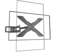 FORGING MOUNT TV Wall Bracket, 1200mm Long Arm Corner TV Mount for 26-75 inch TVs, Extra Long Reach Wall Mount with Full Motion Tilt Swivel Extension for Flat/Curved TVs up to 50kg, Max.VESA 600x400mm