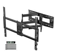 FORGING MOUNT TV Wall Bracket for 47-100 Inch TVs, Holds up to 80kg | 360° Rotate Heavy Duty TV Wall Mount, Dual Arms, Full Motion, 76.5cm Long Extension, Swivel, Tilt, Max VESA 800x600mm