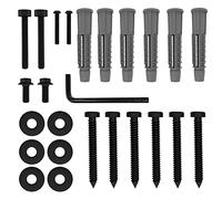 FORGING MOUNT Universal TV Installation Hardware Kits, Includes M5 M6 TV Sets Screws, Washers, Allen Key, Lag Bolts & Concrete Wall Anchors, Works with TV Wall Bracket, Monitor, VESA Mount, Black