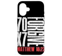 Forgive 70 x 7 Times Seventy Times Seven Jesus Matthew 18:22 Case for iPhone 16