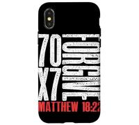 Forgive 70 x 7 Times Seventy Times Seven Jesus Matthew 18:22 Case for iPhone X/XS