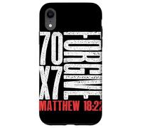 Forgive 70 x 7 Times Seventy Times Seven Jesus Matthew 18:22 Case for iPhone XR