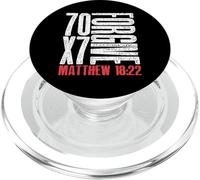 Forgive 70 x 7 Times Seventy Times Seven Jesus Matthew 18:22 PopSockets PopGrip for MagSafe