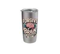 Forgive My Brain My Neurosurgeon Did It Brain Tumor Surgery Stainless Steel Insulated Tumbler