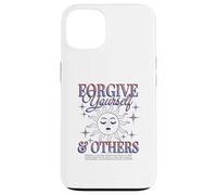 Forgive Yourself And Others Sun Moon Dial Art Quote Case for iPhone 13