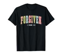 Forgiven 1 John 1:9 Christian Gift T-Shirt