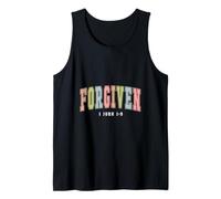 Forgiven 1 John 1:9 Christian Gift Tank Top