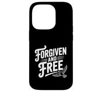 Forgiven and Free Inspirational Faith Based Quote Case for iPhone 14 Pro