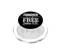 Forgiven and Free Inspirational Faith-Based Quote Design PopSockets PopGrip for MagSafe