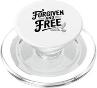 Forgiven and Free Inspirational Faith Based Quote PopSockets PopGrip for MagSafe