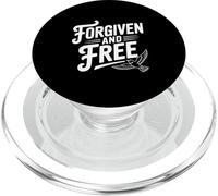 Forgiven and Free Inspirational Faith Based Quote PopSockets PopGrip for MagSafe
