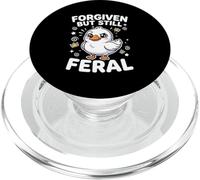 Forgiven But Still Feral Chaos Duck Kawaii PopSockets PopGrip for MagSafe
