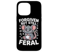 Forgiven But Still Feral Confident Rat Kawaii Graphic Case for iPhone 14 Pro Max