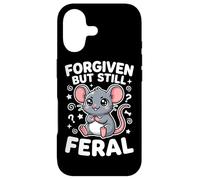 Forgiven But Still Feral Confident Rat Kawaii Graphic Case for iPhone 17