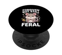 Forgiven But Still Feral Innocent Mouse Kawaii PopSockets Adhesive PopGrip
