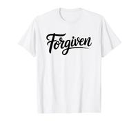 Forgiven Christian Value Graphic T-Shirt, Men, White, L