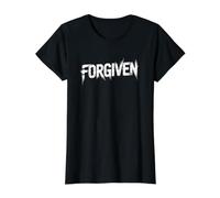 Forgiven Christian Value Graphic T-Shirt, Women, Black, L