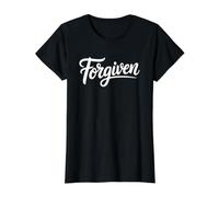Forgiven Christian Value Graphic T-Shirt, Women, Black, S