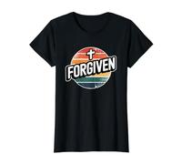 Forgiven Christian Value Graphic T-Shirt, Women, Black, XS