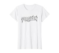 Forgiven Christian Value Graphic T-Shirt, Women, White, S
