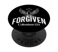 Forgiven Colossians 1:14 Faith Inspirational Quote Design PopSockets Adhesive PopGrip