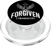 Forgiven Colossians 1:14 Faith Inspirational Quote Design PopSockets PopGrip for MagSafe