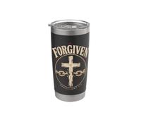 Forgiven Ephesians 1:7 Christian Faith Vintage Stainless Steel Insulated Tumbler