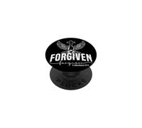FORGIVEN forgiven Colossians 1:14 Bold Typography Design PopSockets Adhesive PopGrip