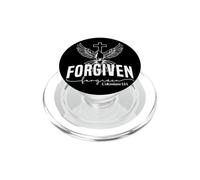 FORGIVEN forgiven Colossians 1:14 Bold Typography Design PopSockets PopGrip for MagSafe