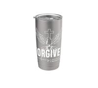 Forgiven Forgiven Colossians 1:14 Bold Typography Design Stainless Steel Insulated Tumbler