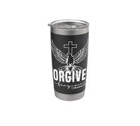 Forgiven Forgiven Colossians 1:14 Bold Typography Design Stainless Steel Insulated Tumbler