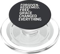 Forgiven. Redeemed. Free. Grace Changed Everything PopSockets PopGrip for MagSafe