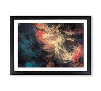 Forgotten Dreams in Abstract Framed Print | A2 Black Framed Wall Art | Ready to Hang | Abstract Fantasy Picture | Living Room Bedroom Lounge Office